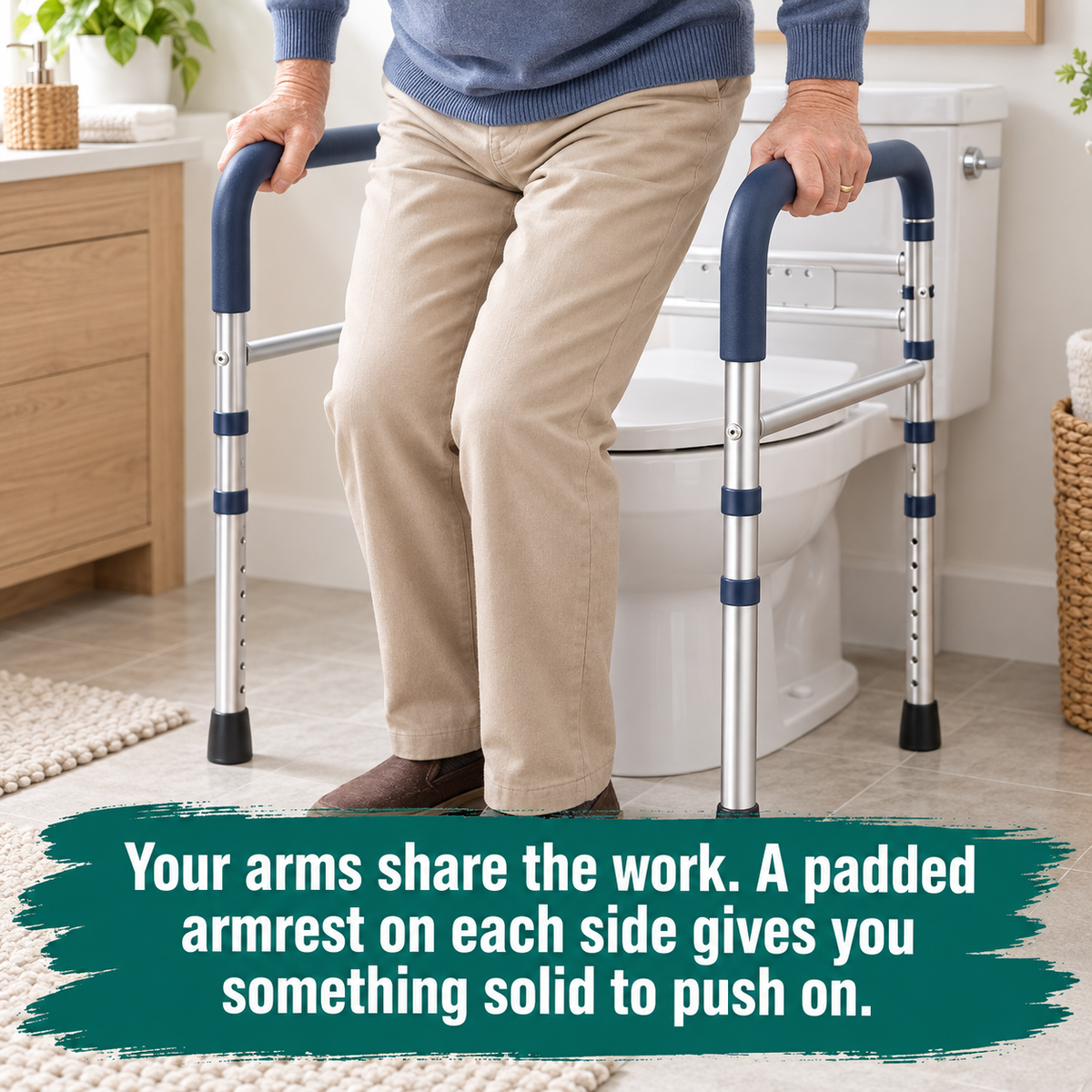 Piventra Toilet Safety Rails, image 2
