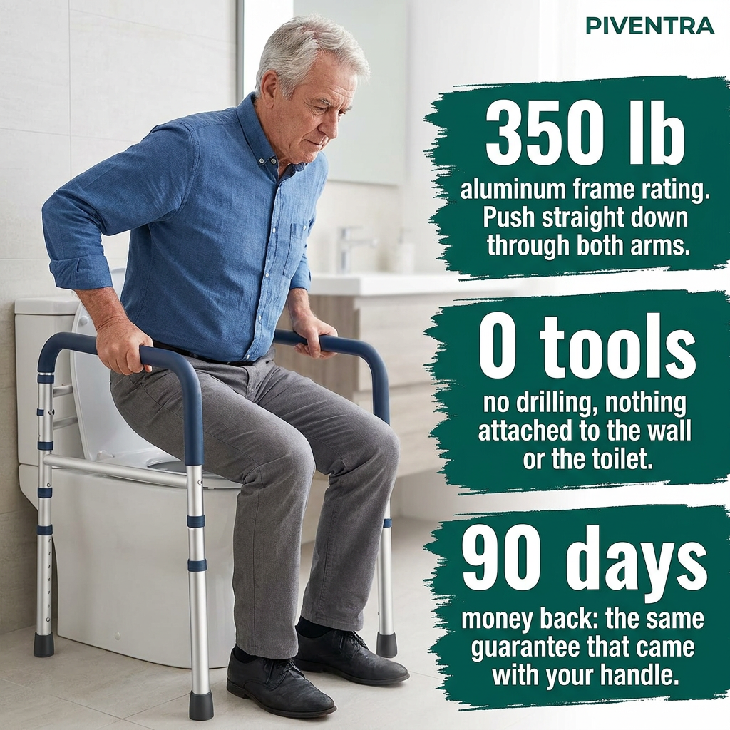 Piventra Toilet Safety Rails, image 7
